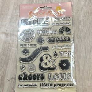 My Minds Eye One of a Kind Inspirational Stamp Set